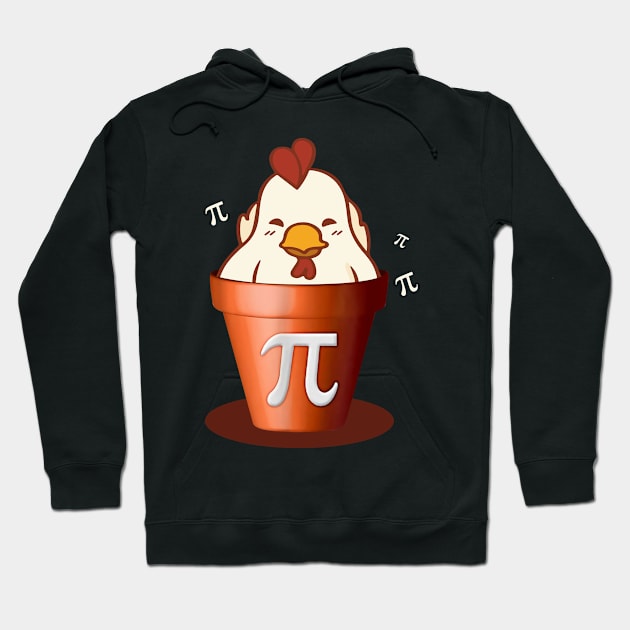 Chicken Pot Pi , Pi Day, Funny Math, Math Teacher, Math Teacher, Mathematics Major Hoodie by artbyhintze